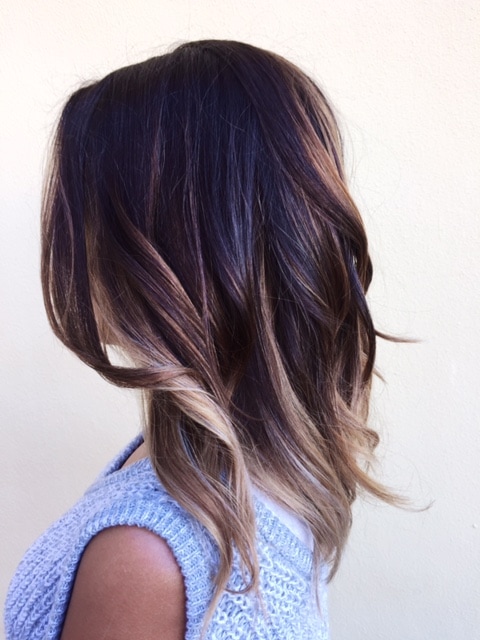 brown hair with chunky blonde highlights tumblr